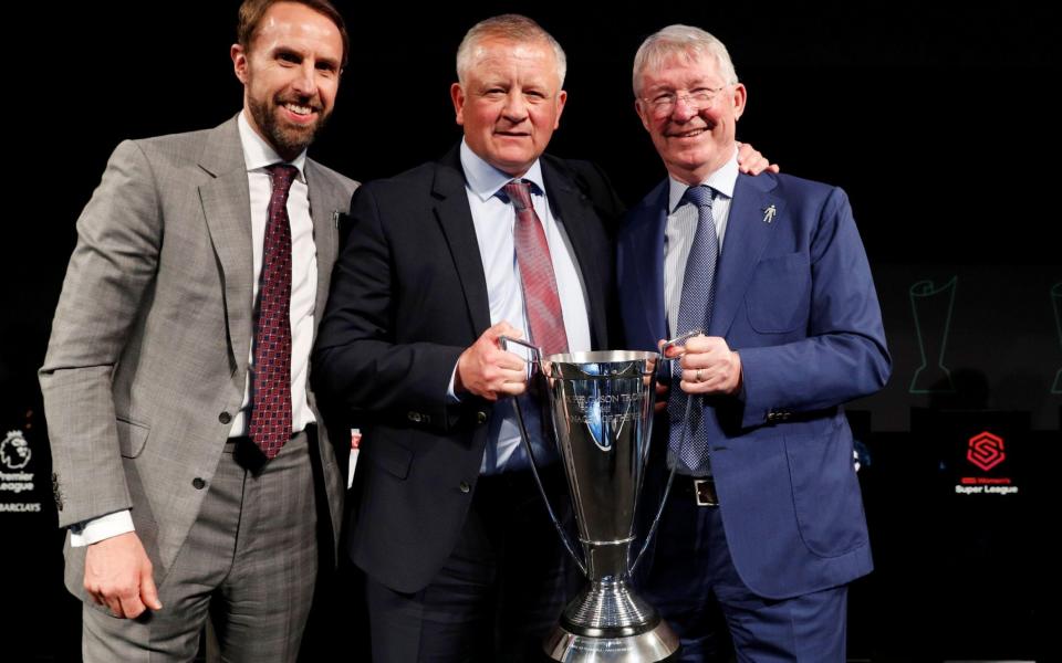 Gareth Southgate, Chris Wilder and Sir Alex Ferguson - - Reuters/John Sibley