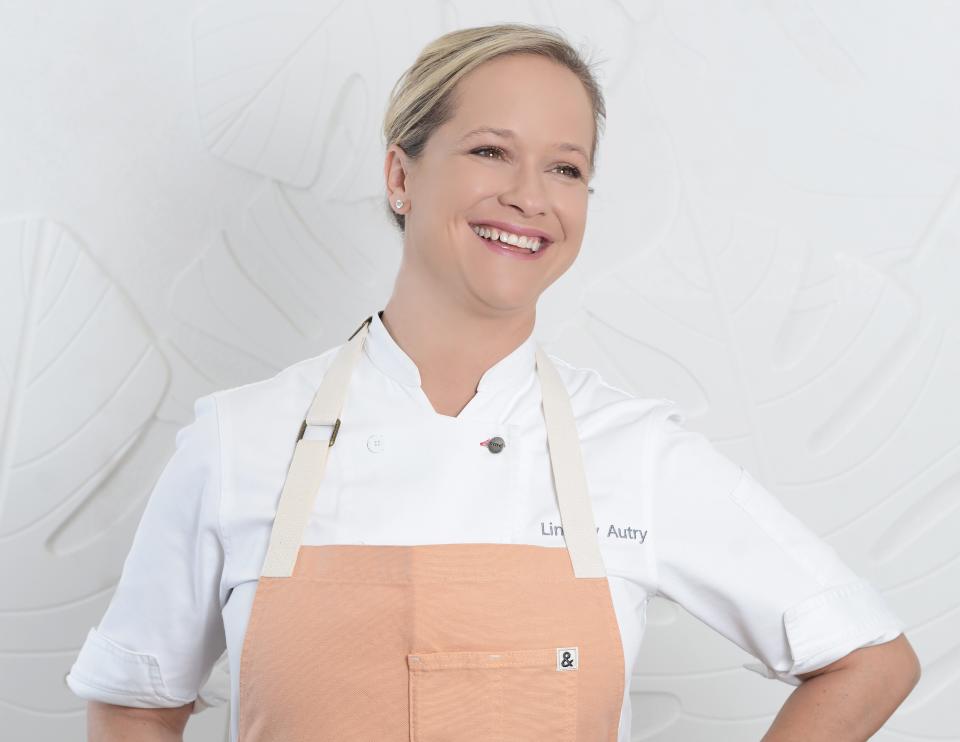Chef Lindsay Autry opened her newest restaurant, Honeybelle at the PGA National Resort in Palm Beach Gardens, in early 2022.