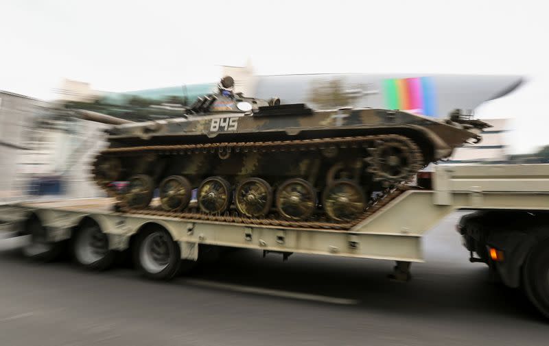 FILE PHOTO: Parade to mark the victory on Nagorno-Karabakh conflict in Baku