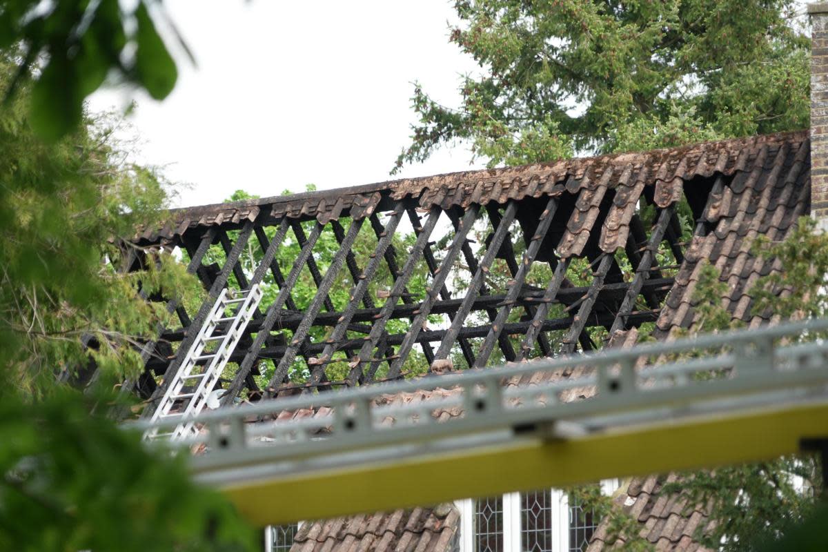 A fire has gutted a residential property in Crawley <i>(Image: Sussex News and Pictures)</i>