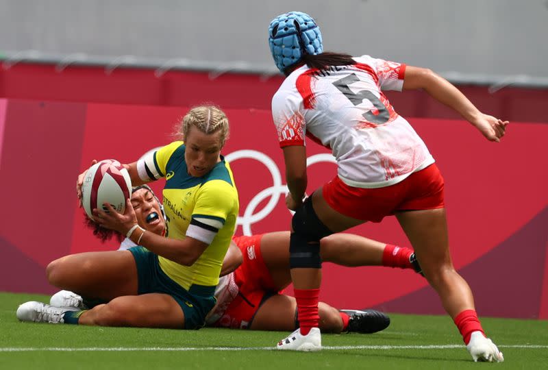 Rugby Sevens - Women - Pool C - Australia v Japan