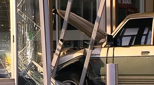 A close up of the damage. Photo: 7 News