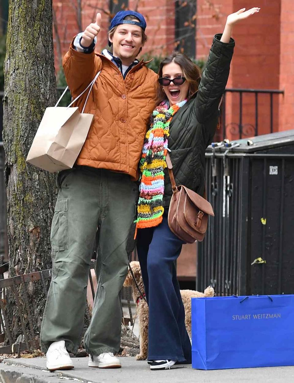 <p>TheImageDirect.com</p> Millie Bobby Brown and fiancé Jake Bongiovi