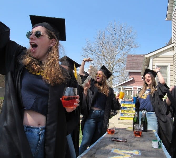 When graduation day came, my roommates and I put on our caps and gowns, gathered on the front lawn of the house we shared, and celebrated the end of our college lives.