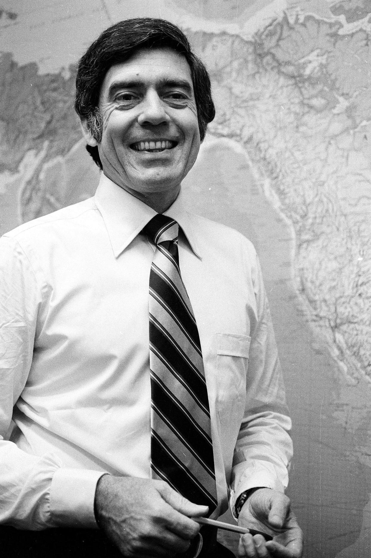 Dan Rather in New York in 1977.