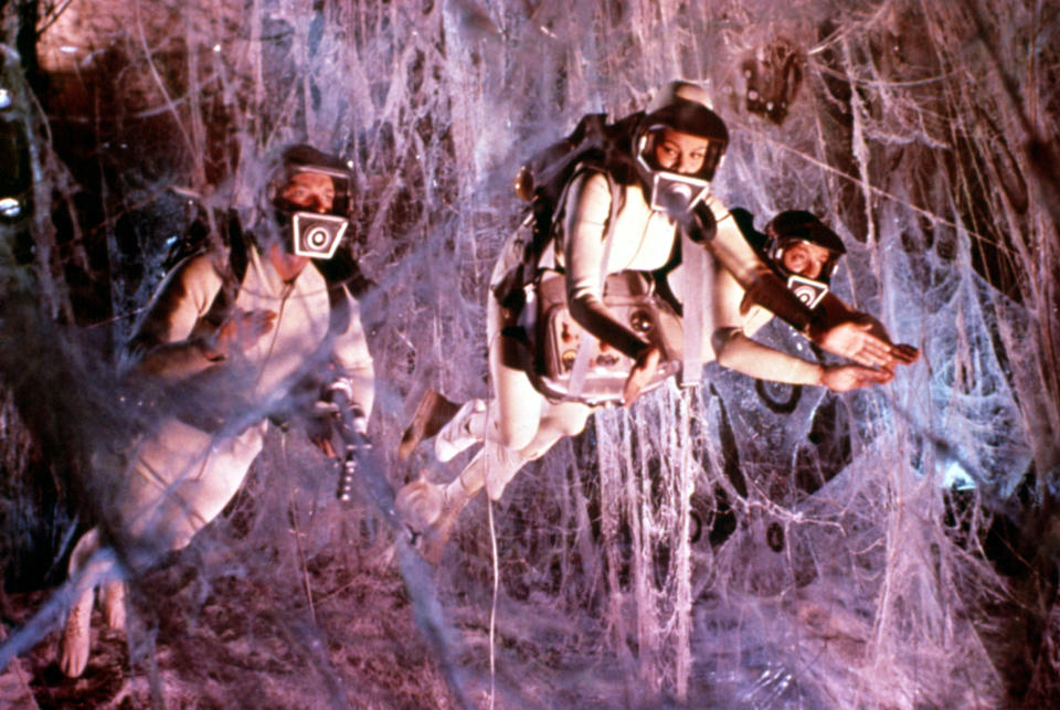 From left: Stephen Boyd, Raquel Welch and Donald Pleasence in ‘Fantastic Voyage’ (Everett Collection)