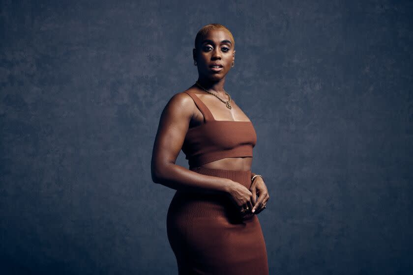 *NO LICENSE must contact for Celena Madlansacay at Narrative 571-265-9354 Toronto, ON, CAN - September 10: Actress Lashana Lynch, from the film, "The Woman King," photographed in the Los Angeles Times photo studio at RBC House, during the Toronto International Film Festival, in Toronto, ON, CAN, Saturday, Sept. 10, 2022. (Kent Nishimura / Los Angeles Times)