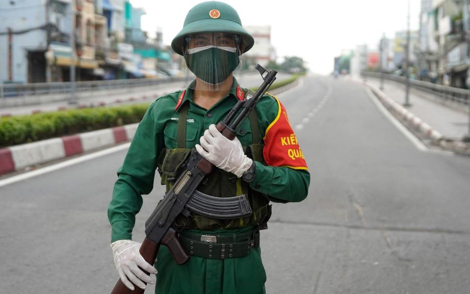 vietnam lockdown -  PHAM THO/ AFP