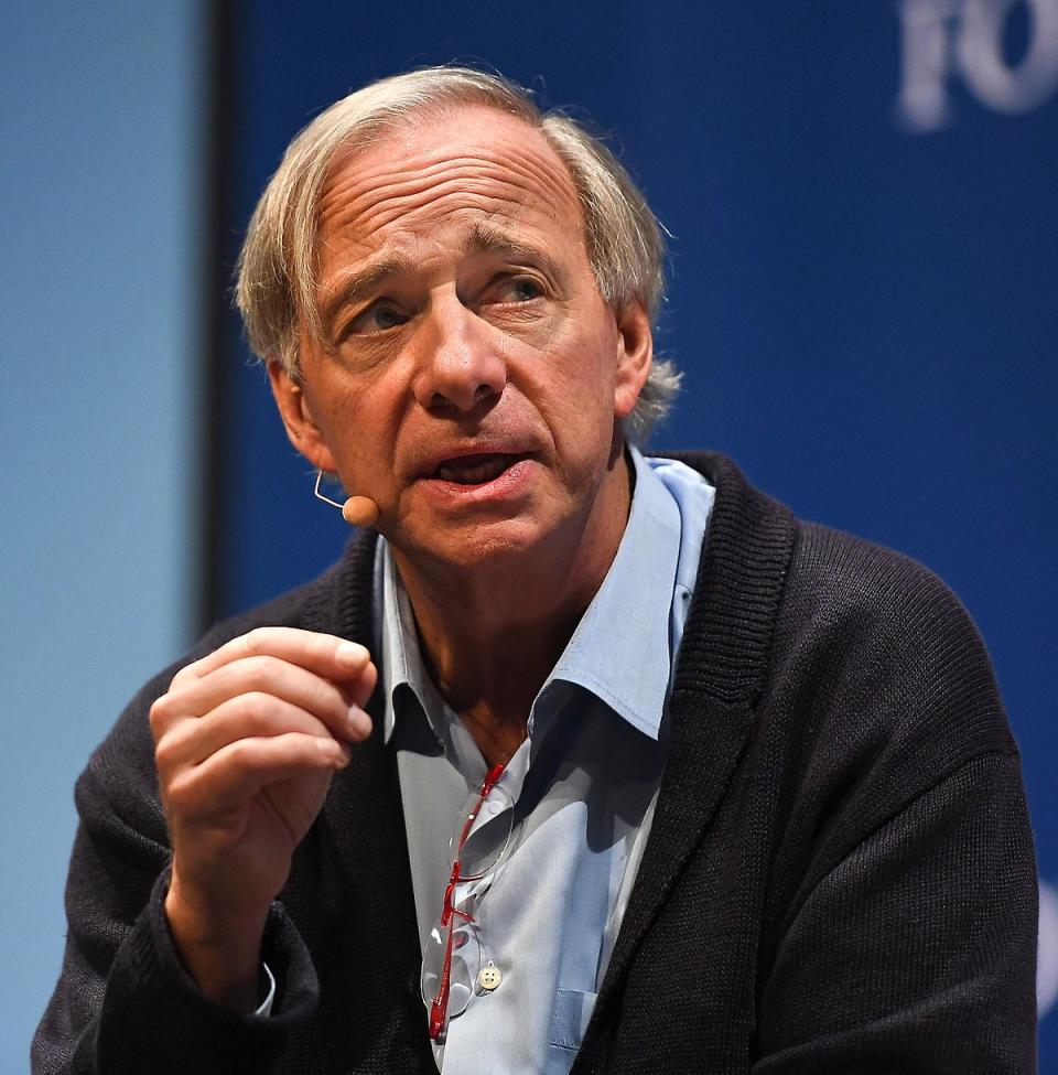 7 November 2018; Ray Dalio, Founder, Co-Chief Investment Officer & Co-Chairman, Bridgewater Associates on the Forum Stage during day two of Web Summit 2018 at the Altice Arena in Lisbon, Portugal. Photo by Harry Murphy/Web Summit via Sportsfile