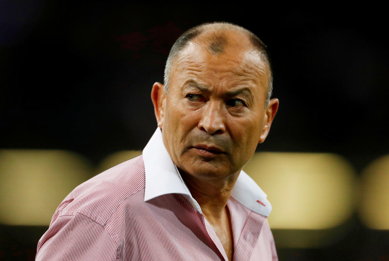 Rugby Union - Rugby World Cup warm-up match - Wales v England - Principality Stadium, Cardiff, Britain - August 17, 2019  England head coach Eddie Jones before the match   Action Images via Reuters/Matthew Childs