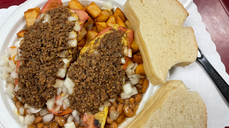 Texas garbage plate