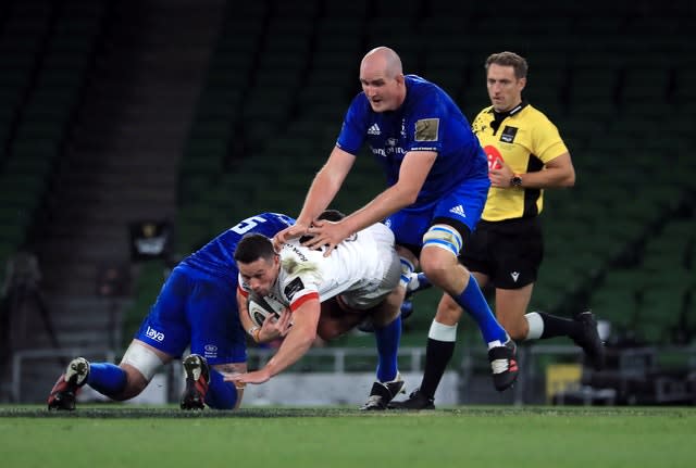 John Cooney, centre, has struggled for form with Ulster since rugby's resumption