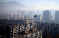 General view of the city as smog blankets Sarajevo, Bosnia and Herzegovina November 18, 2016. REUTERS/Dado Ruvic