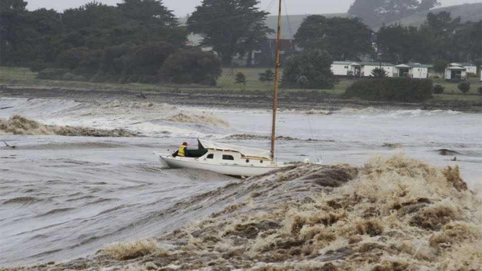 Some people in Launceston tried to rescue their beloved boats. Photo: Facebook/Peter Lord