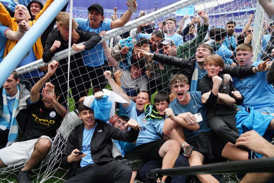 Manchester City sealed the Premier League title (Martin Rickett/PA) (PA Wire)