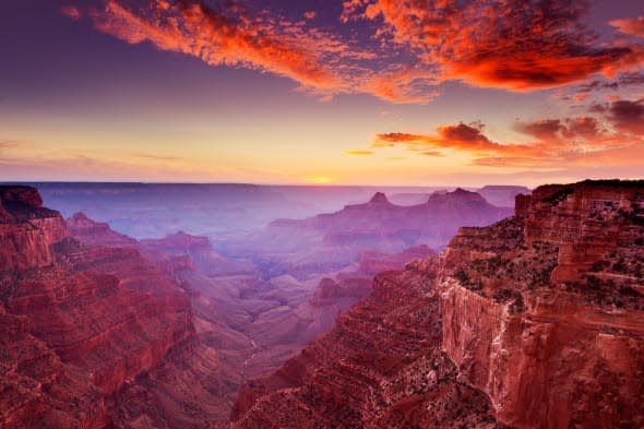Cape Royal Viewpoint at Sunset North Rim of the Grand Canyon National Park, Arizona, USA United States of America