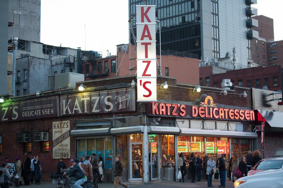"When Harry Met Sally" fans visiting New York City head to Katz’s Delicatessen on the Lower East Side.