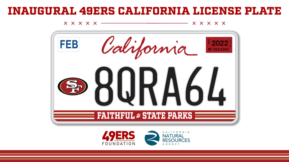 <div>Inaugural 49ers California license plates are set to go into production next year. On Monday. April 15, 2024, the 49ers Foundation invited the faithful to reserve their license plate.</div>