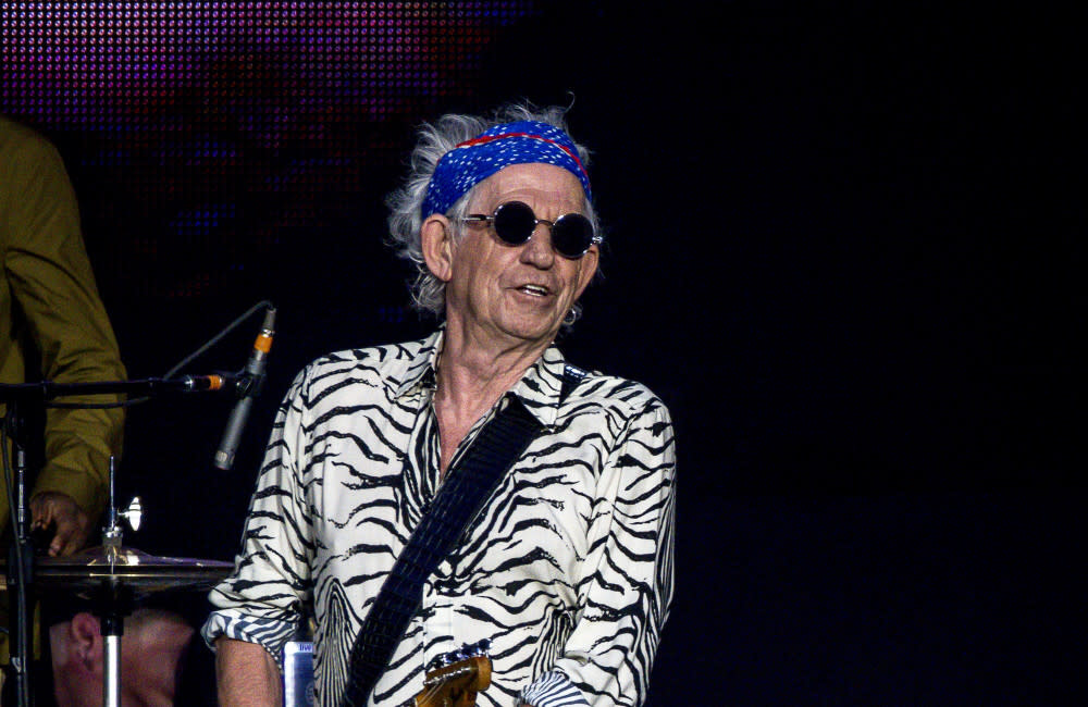 Keith Richards got so out of his mind on tour with the Rolling Stones he was flown to another country while still in bed credit:Bang Showbiz
