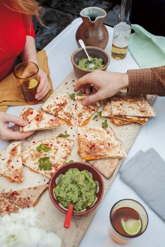 Speedy Sweet Potato Quesadillas