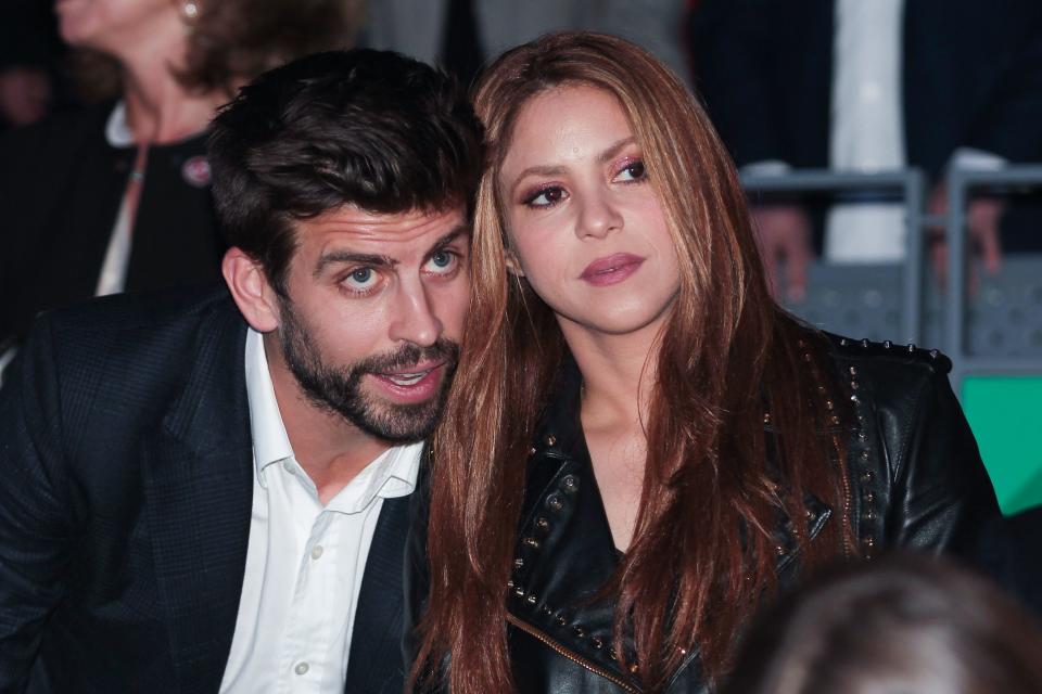 <span><span>Shakira and Gerard Pique at the Davis Cup Finals, 2019</span><span>Alberto Simon/DYDPPA/Shutterstock</span></span>