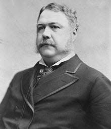 Chester A. Arthur – America’s 21st president who served from 1881 to 1885.  Arthur was an advocate for Indian education, private Indian land ownership, and making state laws applicable on Indian reservations.