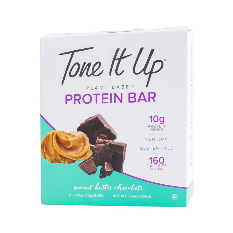 <a rel="nofollow noopener" href="http://rstyle.me/n/cnv5pmjduw" target="_blank" data-ylk="slk:Protein Bars Peanut Butter Chocolate, Tone It Up, $7These clean protein bars are the perfect pre- or post-gym snack.;elm:context_link;itc:0;sec:content-canvas" class="link ">Protein Bars Peanut Butter Chocolate, Tone It Up, $7<p>These clean protein bars are the perfect pre- or post-gym snack.</p> </a><p> <strong>Related Articles</strong> <ul> <li><a rel="nofollow noopener" href="http://thezoereport.com/fashion/style-tips/box-of-style-ways-to-wear-cape-trend/?utm_source=yahoo&utm_medium=syndication" target="_blank" data-ylk="slk:The Key Styling Piece Your Wardrobe Needs;elm:context_link;itc:0;sec:content-canvas" class="link ">The Key Styling Piece Your Wardrobe Needs</a></li><li><a rel="nofollow noopener" href="http://thezoereport.com/entertainment/culture/coachella-2018/?utm_source=yahoo&utm_medium=syndication" target="_blank" data-ylk="slk:We Have Big News About Coachella 2018;elm:context_link;itc:0;sec:content-canvas" class="link ">We Have Big News About Coachella 2018</a></li><li><a rel="nofollow noopener" href="http://thezoereport.com/entertainment/culture/casamigos-tequila-sugerfina-candy/?utm_source=yahoo&utm_medium=syndication" target="_blank" data-ylk="slk:How To Drink At Your Desk (But, Like, In A Classy Way);elm:context_link;itc:0;sec:content-canvas" class="link ">How To Drink At Your Desk (But, Like, In A Classy Way)</a></li> </ul> </p>