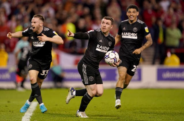 John Fleck celebrates