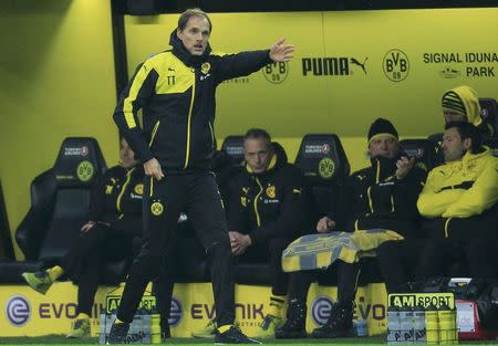 Football Soccer - Borussia Dortmund v FC Ingolstadt - German Bundesliga - Signal Iduna Park, Dortmund , 30/01/16 Borussia Dortmund's coach Thomas Tuchel. REUTERS/Ina Fassbender