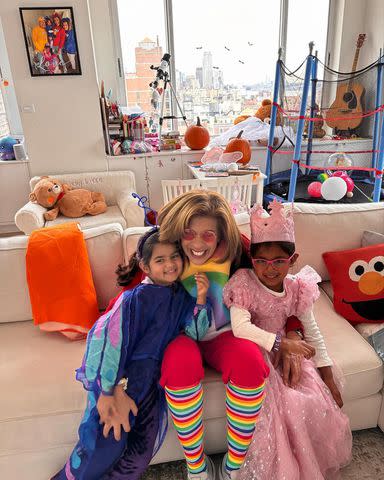<p>Hoda Kotb/Instagram</p> Hoda Kotb celebrates Halloween with her daughters Haley and Hope