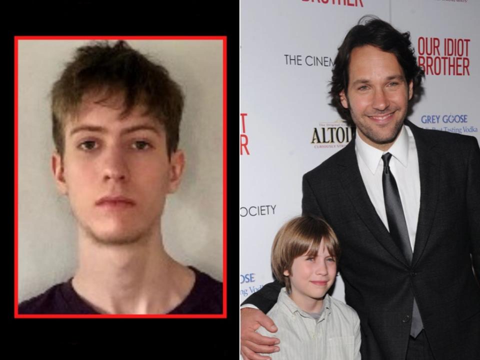 The missing former actor Matthew Mindler, and alongside Paul Rudd at the 2011 premiere of ‘Our Idiot Brother' (Handout/Jamie McCarthy/Getty Images)