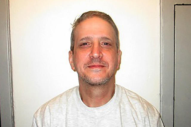FILE - This Feb. 19, 2021, photo provided by Oklahoma Department of Corrections shows Richard Glossip. Oklahoma's top prosecutor and attorneys for death row inmate Glossip both asked a court on Monday, March 27, 2023, to once again delay Glossip's upcoming execution while Glossip's attorneys seek to have his conviction overturned. (Oklahoma Department of Corrections via AP, File)