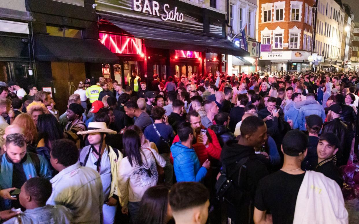 Londoners drink and socialise in the street during 'Super Saturday' - VICKIE FLORES/EPA-EFE/Shutterstock/Shutterstock