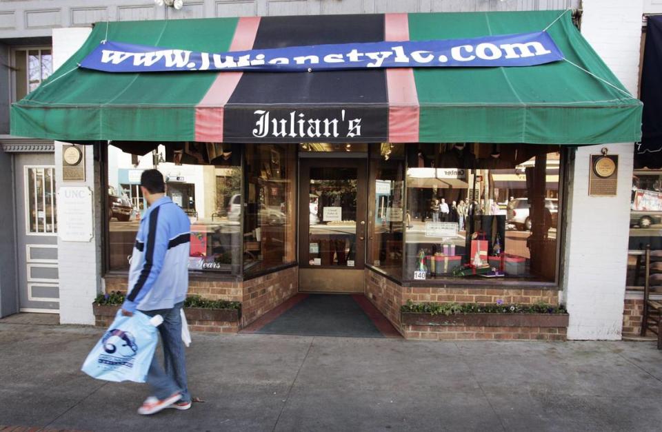 After 65 years on East Franklin street, Julian’s closed in 2007.