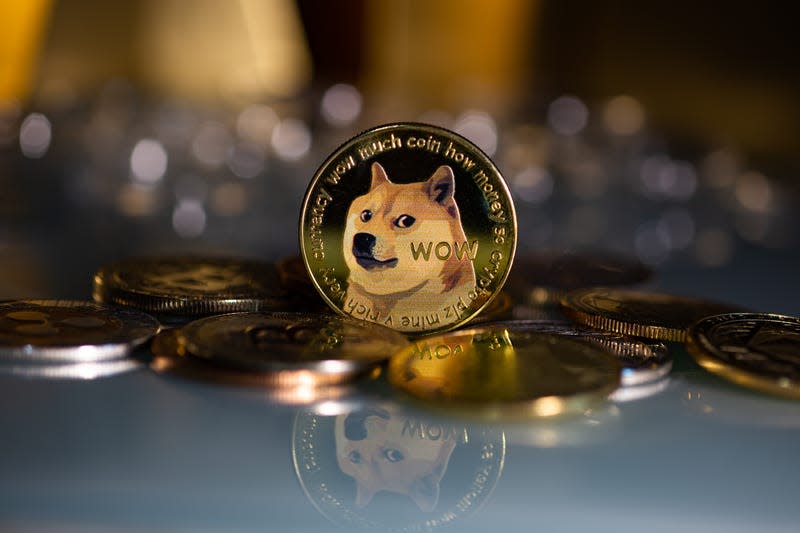 Stock image of Dogecoin