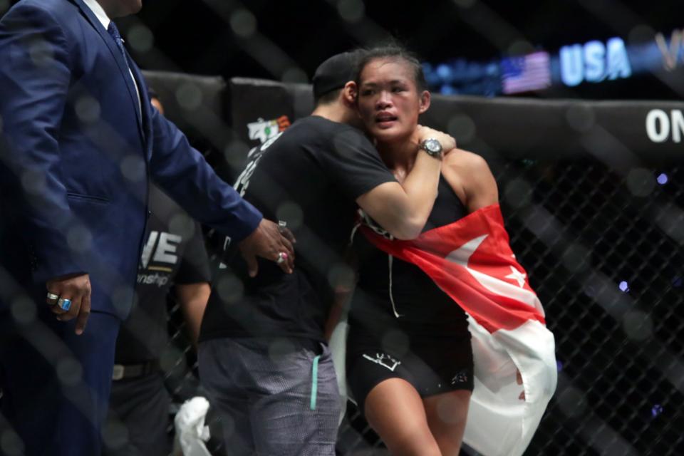 Angela Lee defends ONE Championship title