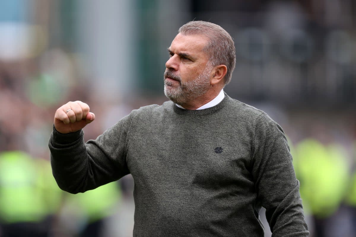 Ange Postecoglou has signed a four-year deal to replace Antonio Conte as Tottenham’s permanent manager (Steve Welsh/PA) (PA Wire)