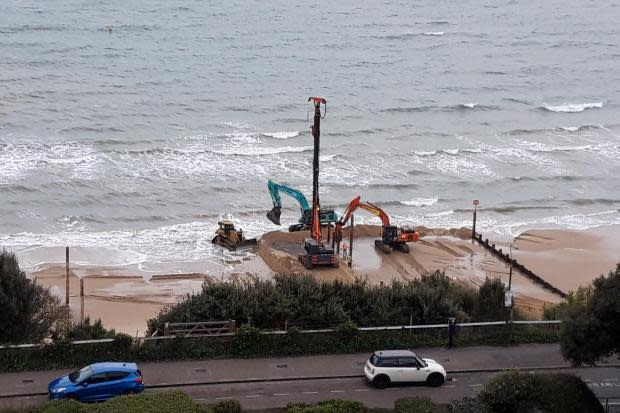 Why several diggers are digging up Bournemouth beach - all you need to know