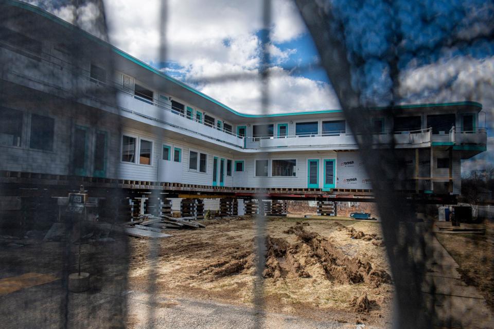 The Nevada Motel was sold to Joe Lipton for $1.6 million last November and was lifted off the ground earlier in March 2022, to inspect the foundation of the iconic structure on York Beach.