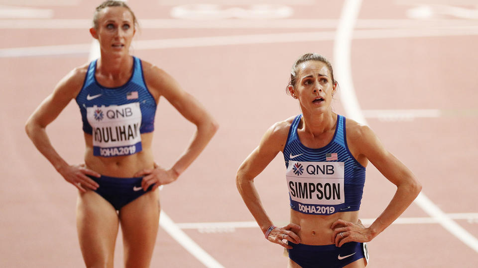 Shelby Houlihan, pictured here at the IAAF World Athletics Championships in 2019.