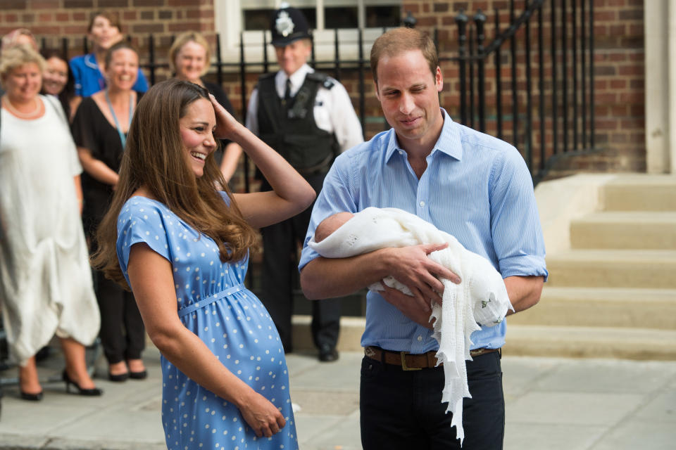 Prince William and Kate Middleton introduce baby Prince George to the world