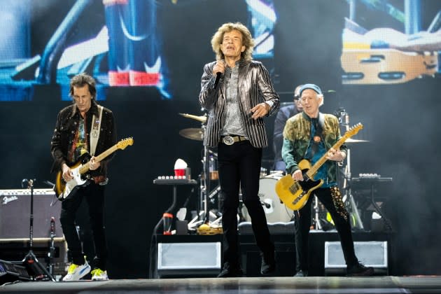 The Rolling Stones at the first date of their 'Hackney Diamonds' tour in April. - Credit: Amy Harris/Invision/AP