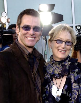 Jim Carrey and Meryl Streep at the Hollywood premiere of Paramount Pictures' Lemony Snicket's A Series of Unfortunate Events