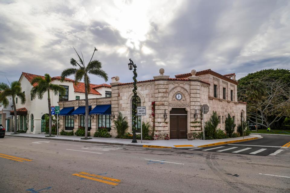 The Carriage House, an English-style social club, at South County Road and Phipps Plaza in Palm Beach.