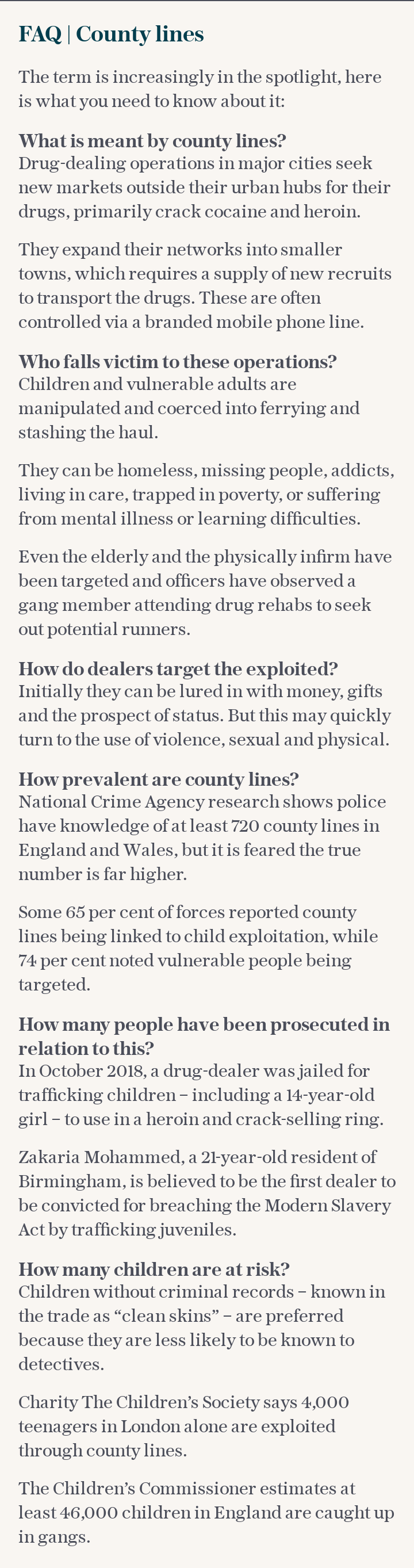 FAQ | County lines