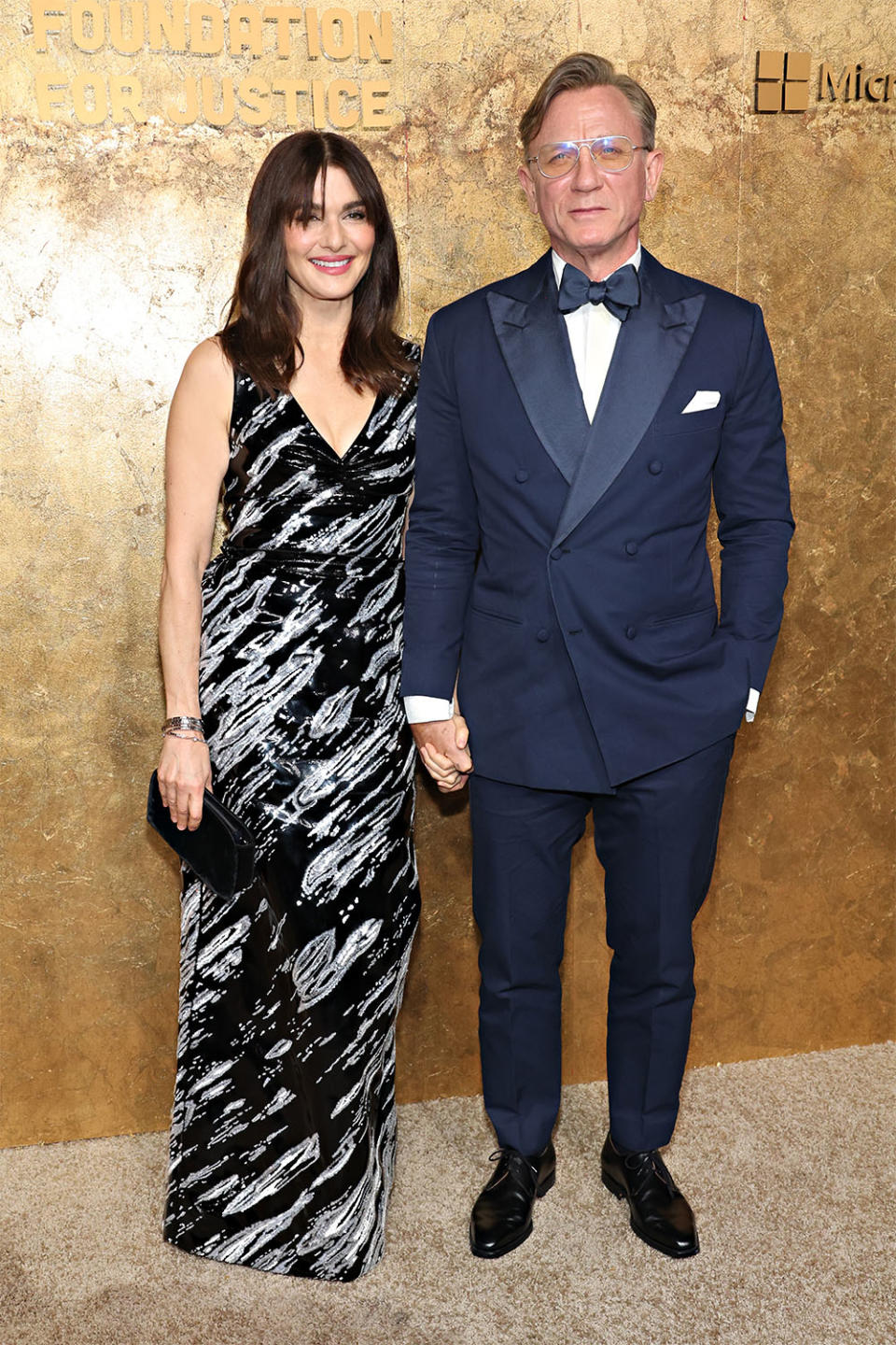 Rachel Weisz and Daniel Craig attend the Clooney Foundation For Justice's "The Albies" on September 28, 2023 in New York City.