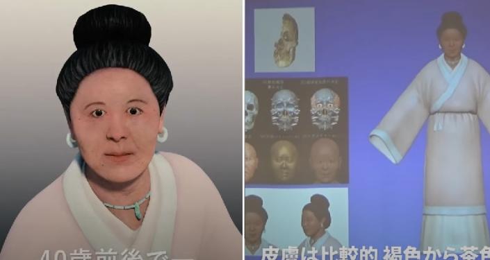 محققان ژاپنی از بازسازی دیجیتالی زن 1600 ساله رونمایی کردند