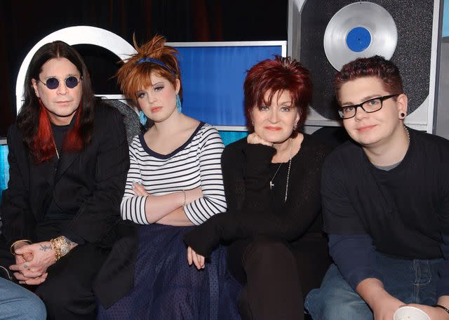 Scott Gries/ImageDirect The Osbourne family backstage at 'TRL' at the MTV Studios in New York City.