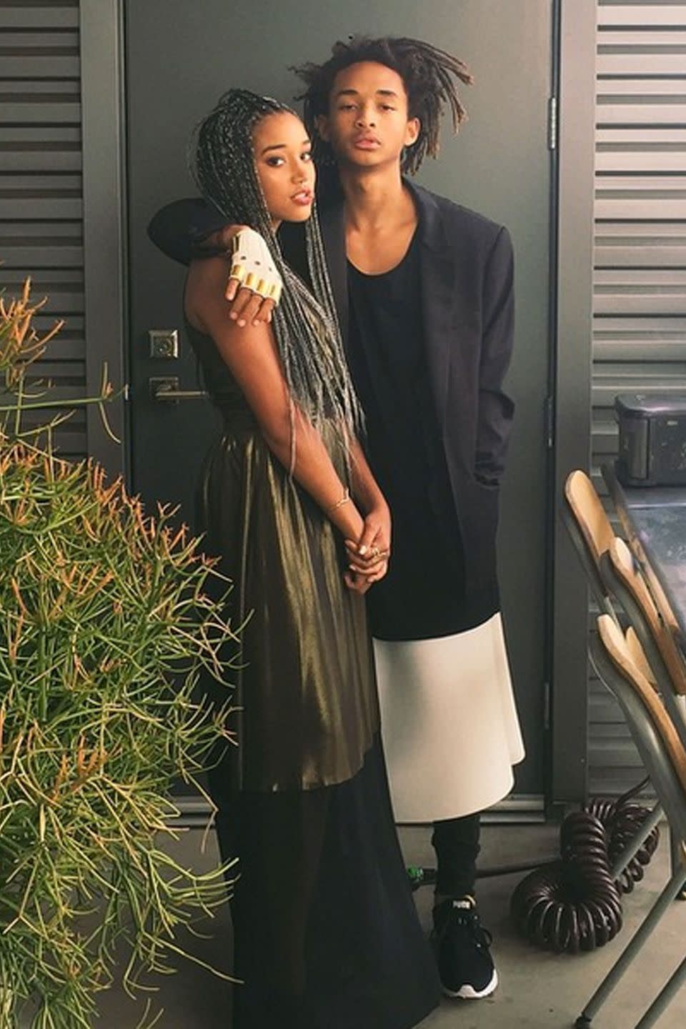 <p>Jaden Smith attended his second prom of 2015 with Amandla Stenberg. Could they be any more stylish?</p>