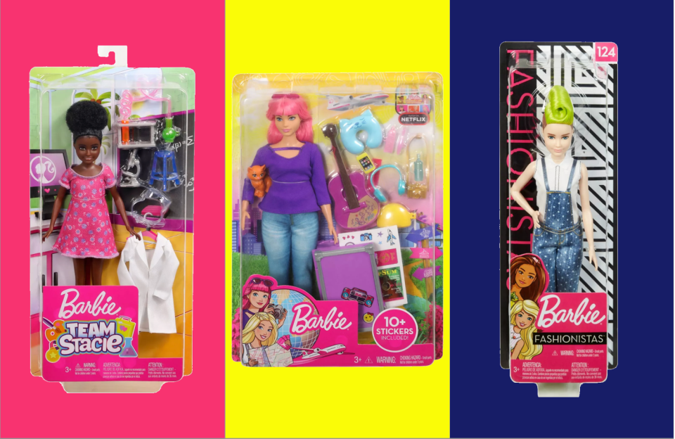 Starting a list of non-princess gifts for girls with Barbie may seem cringe-inducing, but hear us out: Barbie is a bit more woke these days. Her most recent offerings include a variety of <strong><a href="https://fave.co/34THIWZ" target="_blank" rel="noopener noreferrer">careers</a></strong>, <strong><a href="https://fave.co/33Dmxs2" target="_blank" rel="noopener noreferrer">body sizes</a></strong>, <strong><a href="https://fave.co/33G7GwV" target="_blank" rel="noopener noreferrer">hobbies</a></strong>, <strong><a href="https://fave.co/2Qgi4Yr" target="_blank" rel="noopener noreferrer">ethnicities</a></strong>&nbsp;and <strong><a href="https://fave.co/2X7gcCK" target="_blank" rel="noopener noreferrer">gender neutrality</a></strong>. <strong><a href="https://fave.co/32LV3PX" target="_blank" rel="noopener noreferrer">Browse the new lineup of Barbies at Target</a></strong>.